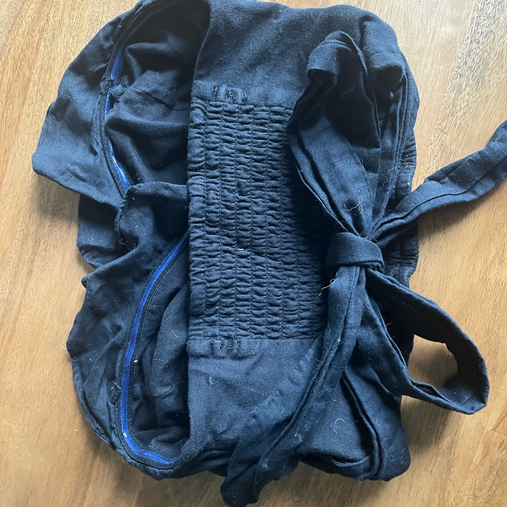 Anthropologie Black Crop Top with Tie in Back